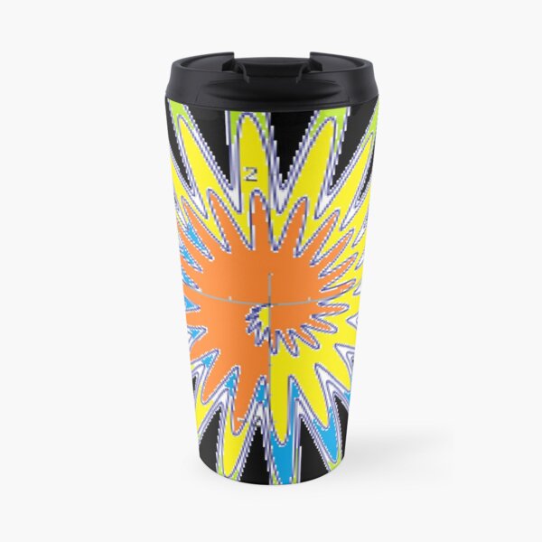 Spiral - Colored Flower Travel Mug