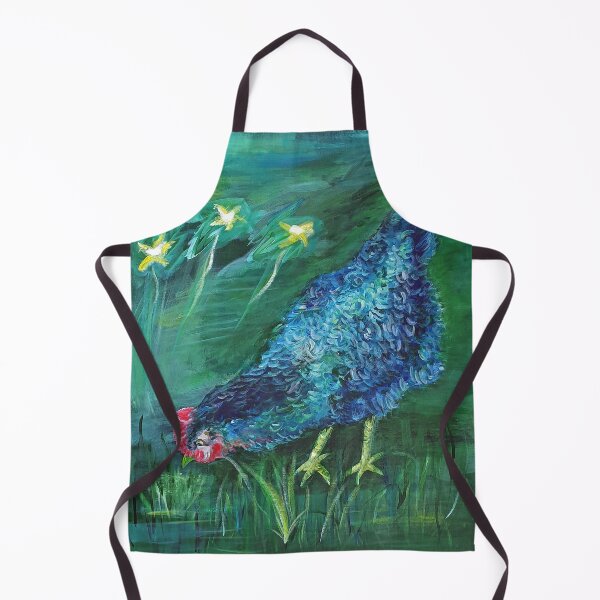 Item preview, blue hen pecking designed and sold by Isartistic.