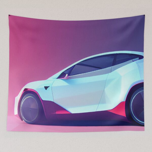 Item preview, The Future of Electric - Tesla AI Generated Artwork designed and sold by fergyfilms.