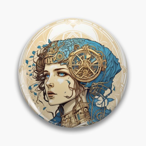 Item preview, Steampunk Golden Woman 3 - A fusion of old and new technology designed and sold by SMCLN.