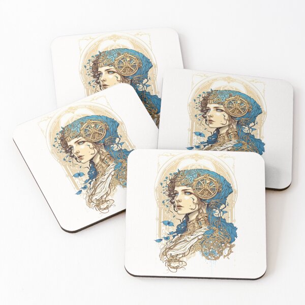 Item preview, Steampunk Golden Woman 3 - A fusion of old and new technology designed and sold by SMCLN.