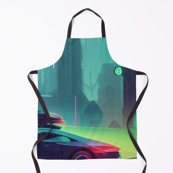 Item preview, Cyberpunk Tesla in Future Metropolis designed and sold by fergyfilms.