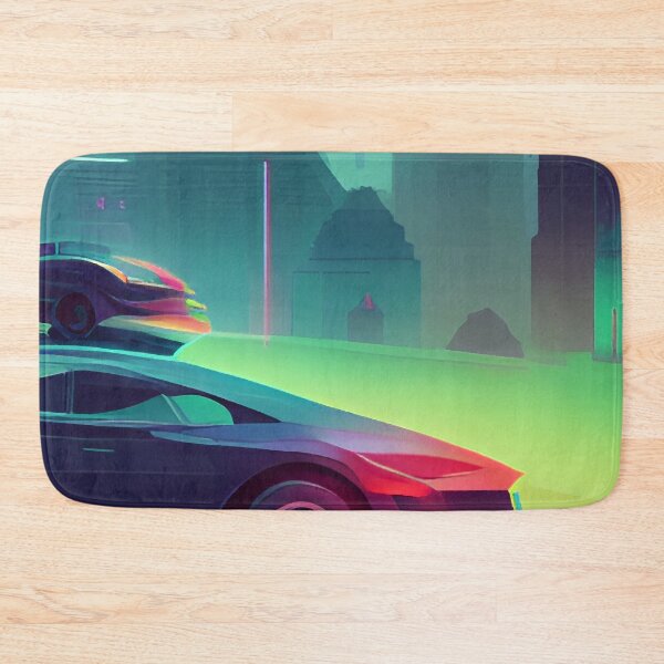 Item preview, Cyberpunk Tesla in Future Metropolis designed and sold by fergyfilms.