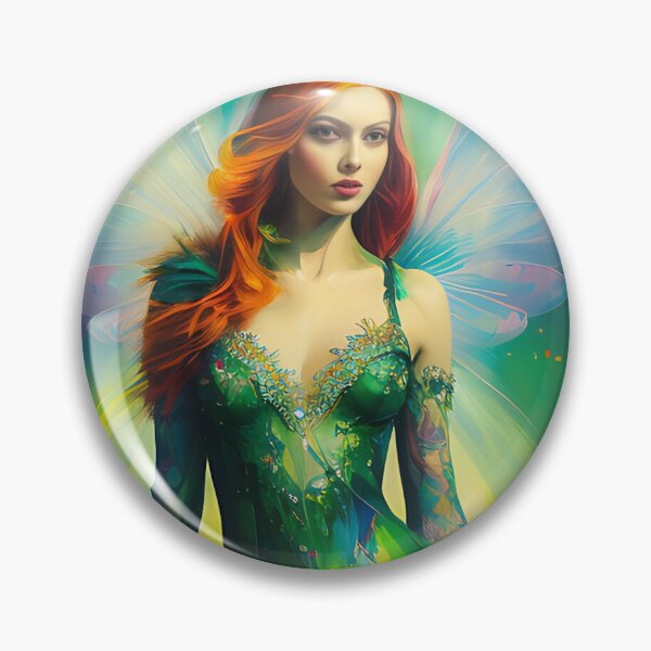 Item preview, Irish St Patricks Day Fairy in Green Dress designed and sold by ZanyPaintbrush.