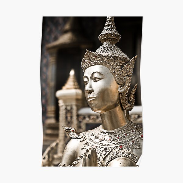 Statue of the Emerald Buddha temple Poster