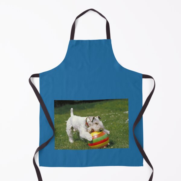 Item preview, Wire-haired Fox Terrier WIth Colorful Ball on the grass designed and sold by ScienceSource.