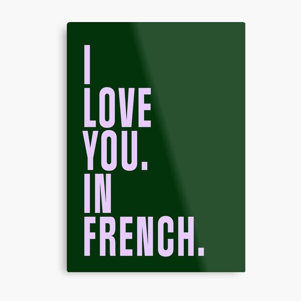 Item preview, I Love You in French designed and sold by My Digital Mind.