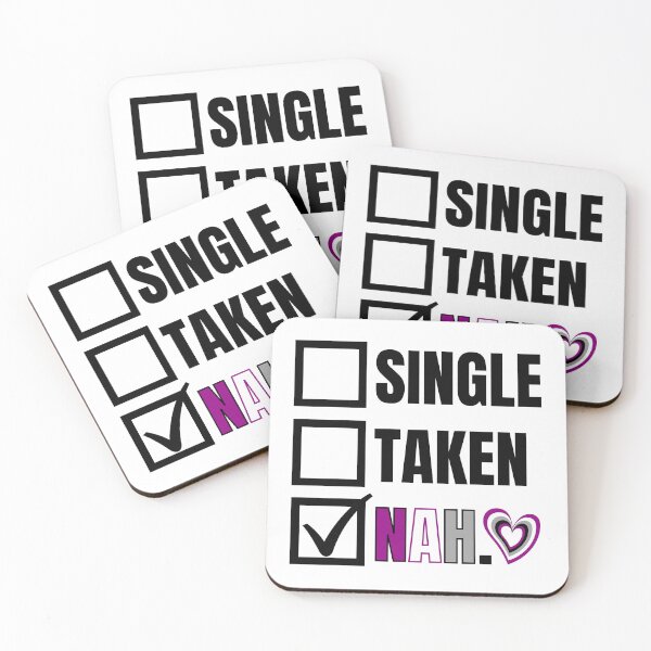 Item preview, Asexual Pride Relationship Status - Nah designed and sold by humnoo.