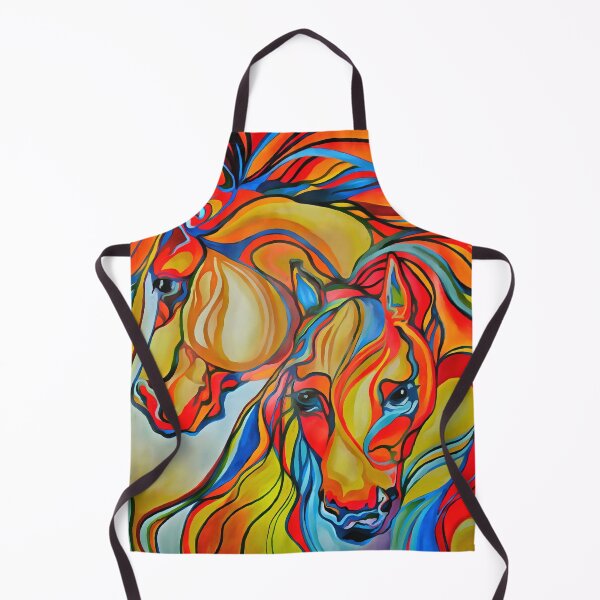 Item preview, Colorful Horses Abstract Art designed and sold by taiche.