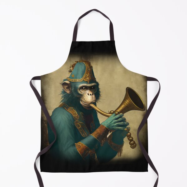 Item preview, A Monkey Plays  A Trumpet Musical Instrument designed and sold by blakfrog.