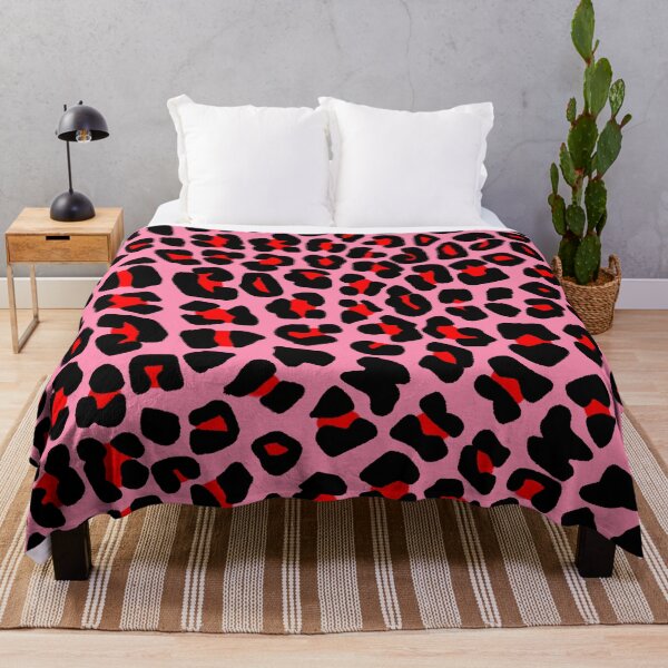 Item preview, Red Leopard Print Spots on Pink designed and sold by OneThreeSix.