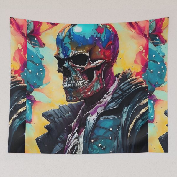 Item preview, Psychedelic Skull #33 designed and sold by mrbribe.