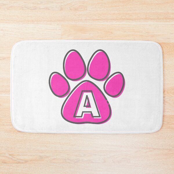 Item preview, Pink Paw Monogram A designed and sold by Coffee Lifestyle.