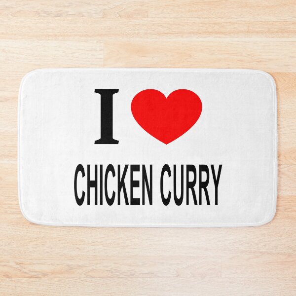 Item preview, I ❤️ CHICKEN CURRY I LOVE CHICKEN CURRY I HEART CHICKEN CURRY designed and sold by usernamenaijan.
