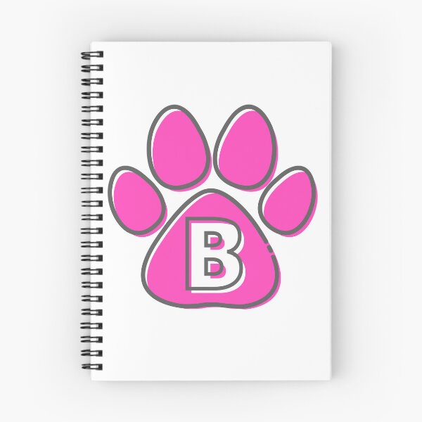 Item preview, Pink Paw Monogram B designed and sold by Coffee Lifestyle.