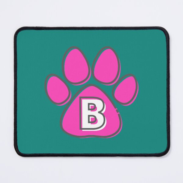 Item preview, Pink Paw Monogram B designed and sold by Coffee Lifestyle.