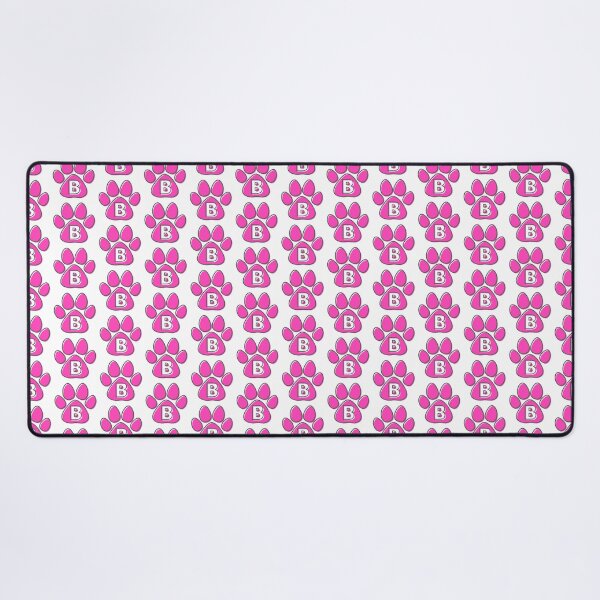 Item preview, Pink Paw Monogram B designed and sold by Coffee Lifestyle.