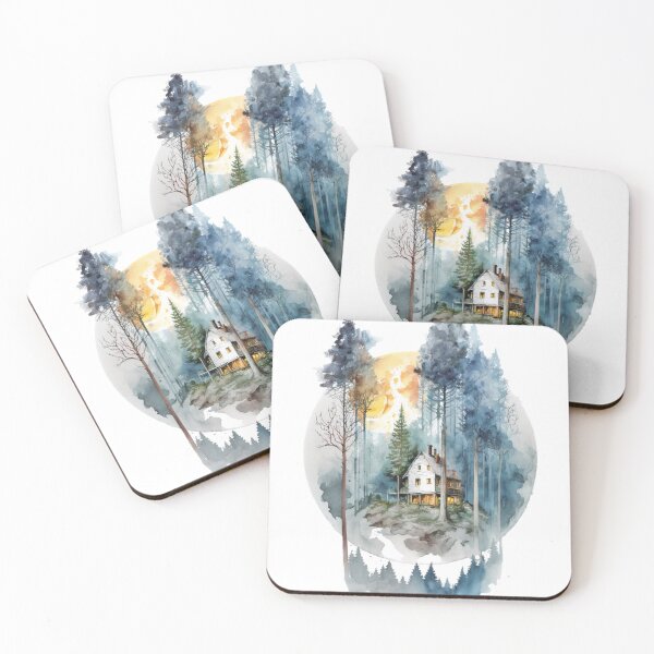 Item preview, Cozy forest house surrounded with trees designed and sold by SMCLN.