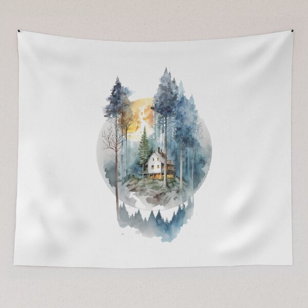 Item preview, Cozy forest house surrounded with trees designed and sold by SMCLN.
