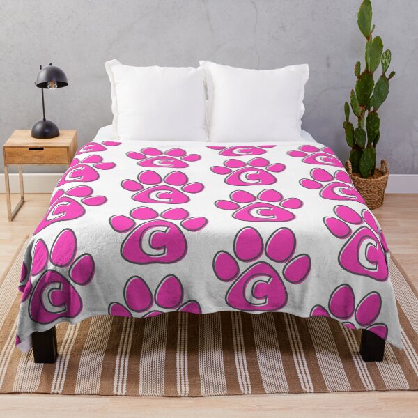 Item preview, Pink Paw Monogram C designed and sold by Coffee Lifestyle.