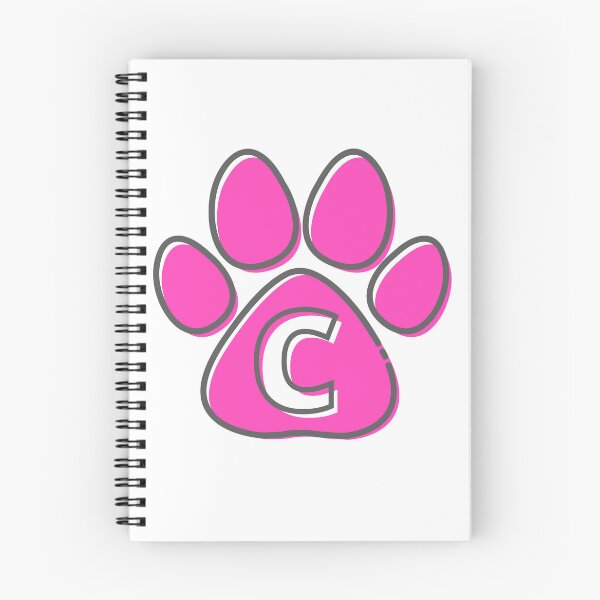 Item preview, Pink Paw Monogram C designed and sold by Coffee Lifestyle.