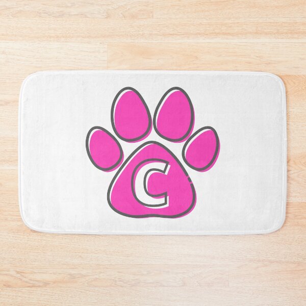 Item preview, Pink Paw Monogram C designed and sold by Coffee Lifestyle.