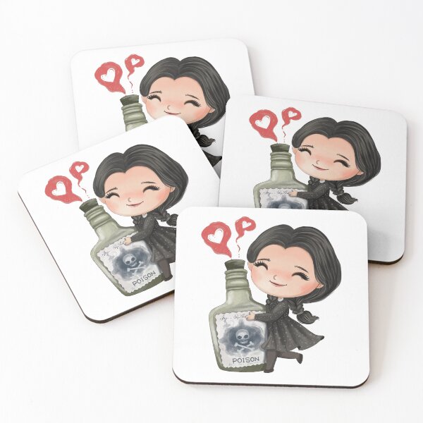 Item preview, Gothic fashion with Wednesday Addams. Valentine's Day. Poison designed and sold by Cute-and-Co.