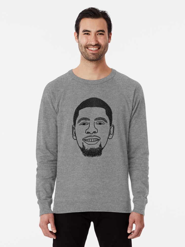 Kyrie Irving Cold Chilling Boston Celtics Minimalist Blanco y negro Dibujo de diseño Sudadera ligera