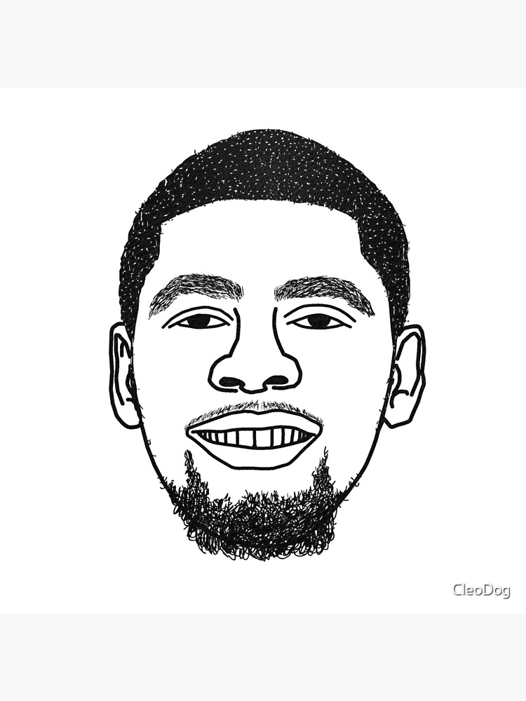 Kyrie Irving Cold Chilling Boston Celtics Minimalist Black And White Design Drawing Tote Bag By Cleodog Redbubble