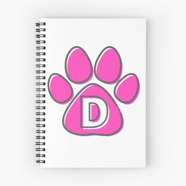 Item preview, Pink Paw Monogram D designed and sold by Coffee Lifestyle.