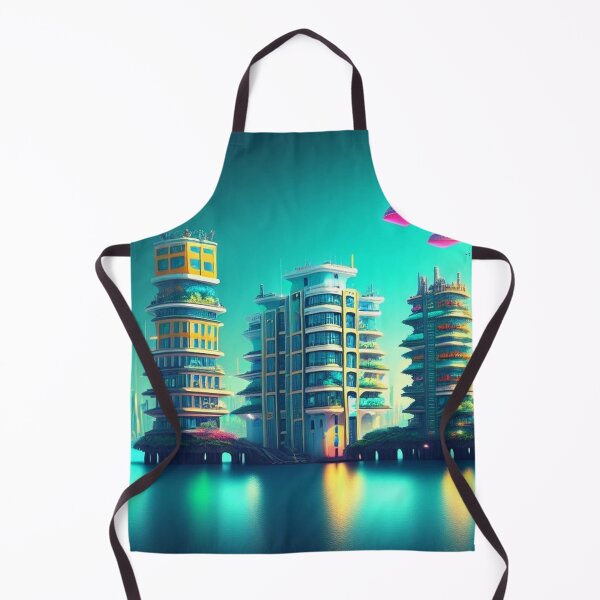 Item preview, City With Floating Buildings Ai Generated  designed and sold by AiGens.