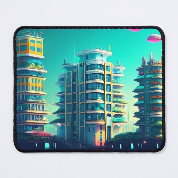 Item preview, City With Floating Buildings Ai Generated  designed and sold by AiGens.