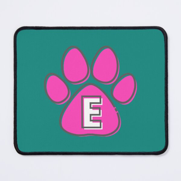 Item preview, Pink Paw Monogram E designed and sold by Coffee Lifestyle.