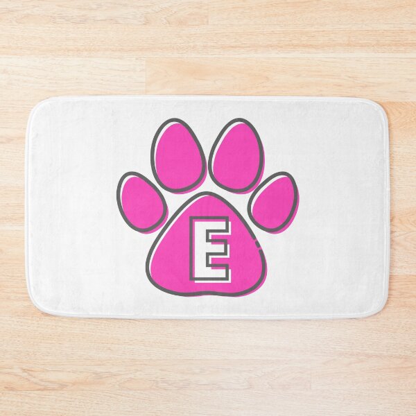 Item preview, Pink Paw Monogram E designed and sold by Coffee Lifestyle.