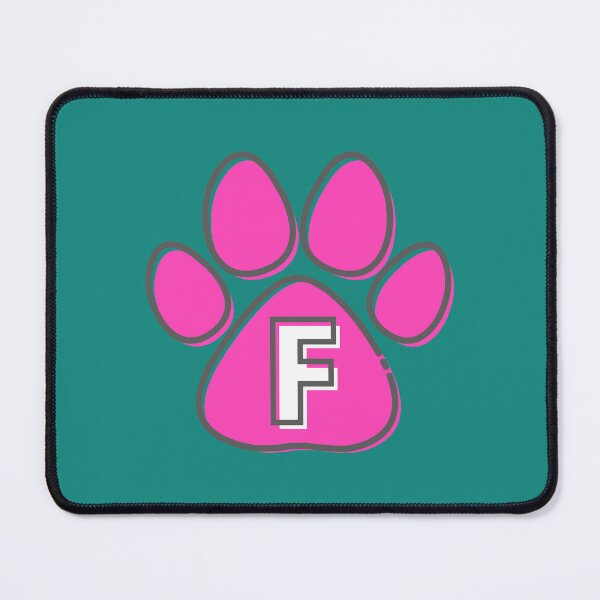 Item preview, Pink Paw Monogram F designed and sold by Coffee Lifestyle.