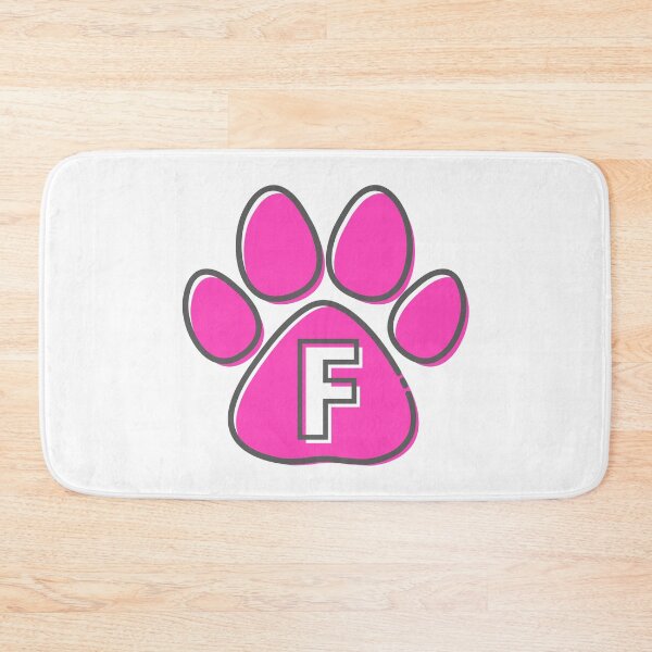 Item preview, Pink Paw Monogram F designed and sold by Coffee Lifestyle.