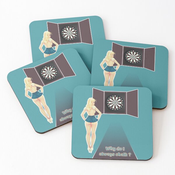 Item preview, why do i always chalk pin up girl darts designed and sold by freemancreative.