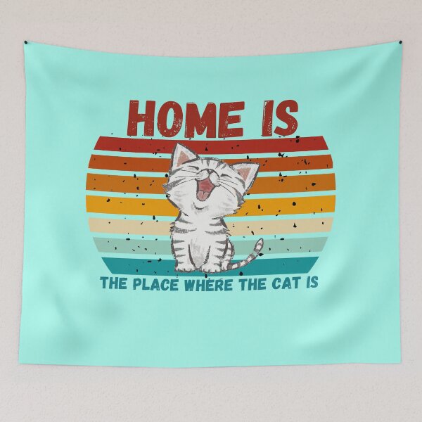 Item preview, Home Is The Place Where The Cat Is designed and sold by IntoThe-Future.
