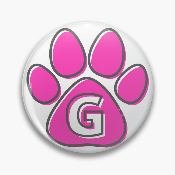 Item preview, Pink Paw Monogram G designed and sold by Coffee Lifestyle.