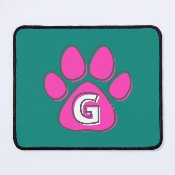 Item preview, Pink Paw Monogram G designed and sold by Coffee Lifestyle.