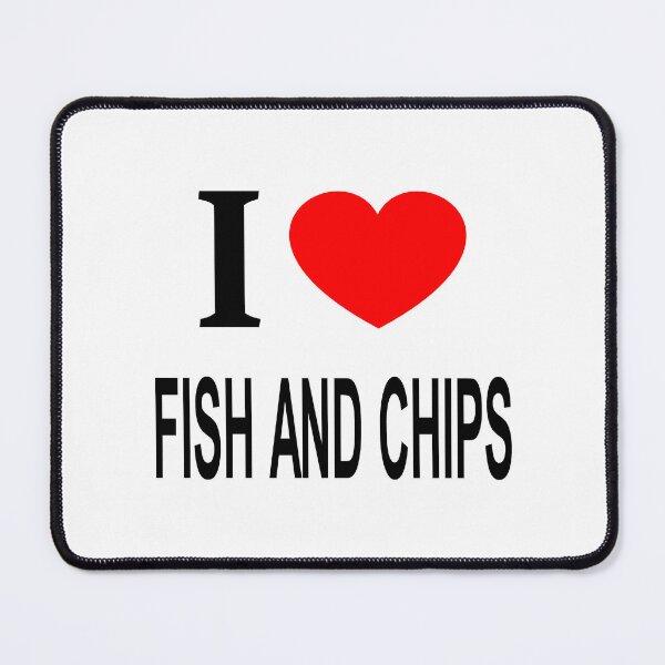 Item preview, I ❤️ FISH AND CHIPS I LOVE FISH AND CHIPS I HEART FISH AND CHIPS designed and sold by usernamenaijan.