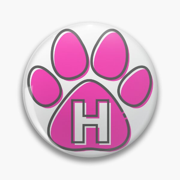 Item preview, Pink Paw Monogram H designed and sold by Coffee Lifestyle.