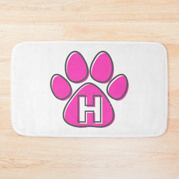 Item preview, Pink Paw Monogram H designed and sold by Coffee Lifestyle.