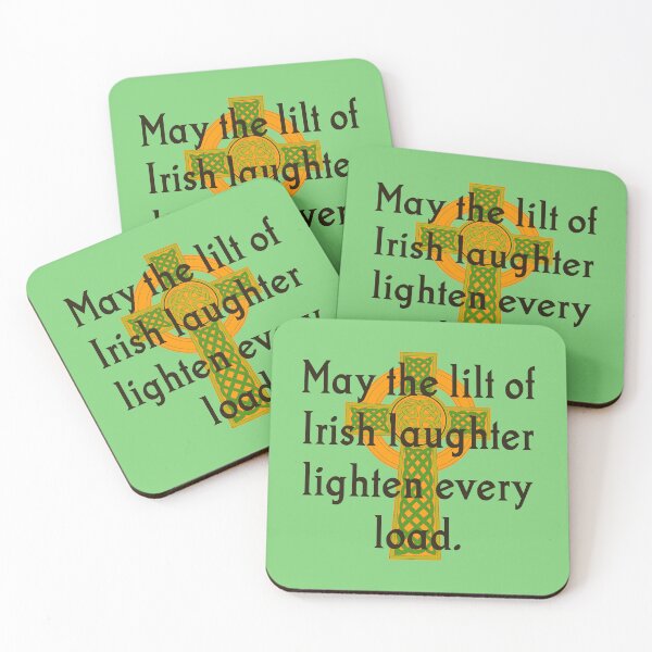 Item preview, May The Lilt Of Irish Laughter - Irish Quote  designed and sold by CrankyOldDude.