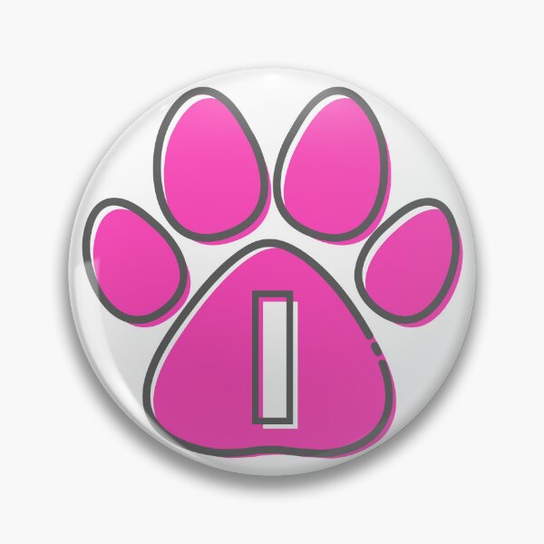 Item preview, Pink Paw Monogram I designed and sold by Coffee Lifestyle.