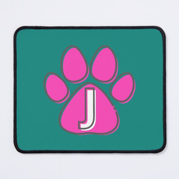 Item preview, Pink Paw Monogram J designed and sold by Coffee Lifestyle.