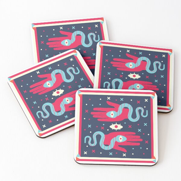 Item preview, Fortune Snake Hands flashy color art designed and sold by 444-cs.