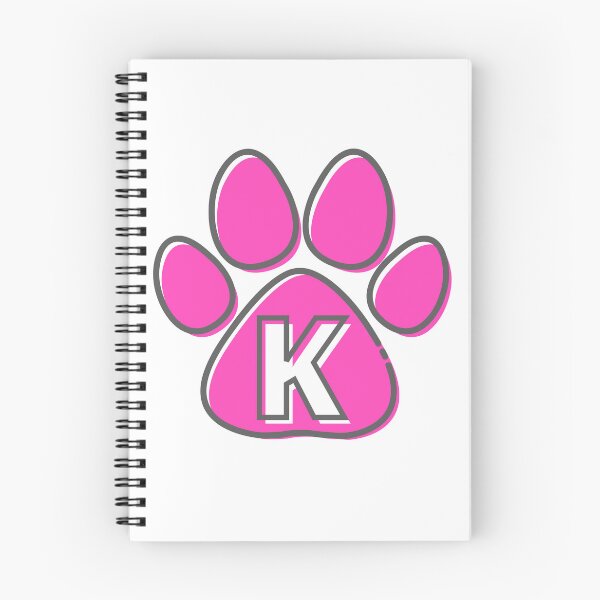 Item preview, Pink Paw Monogram K designed and sold by Coffee Lifestyle.
