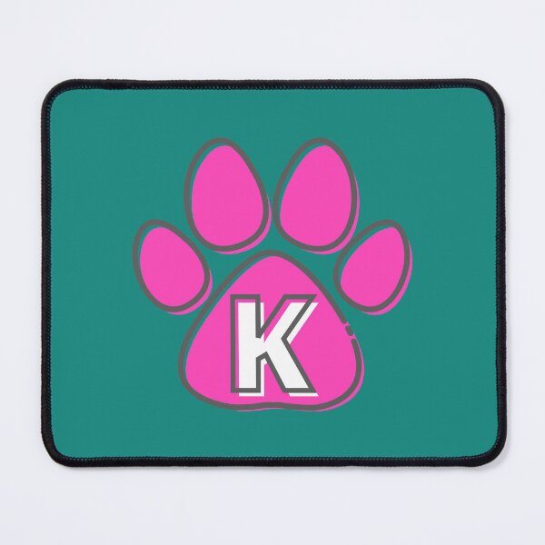 Item preview, Pink Paw Monogram K designed and sold by Coffee Lifestyle.