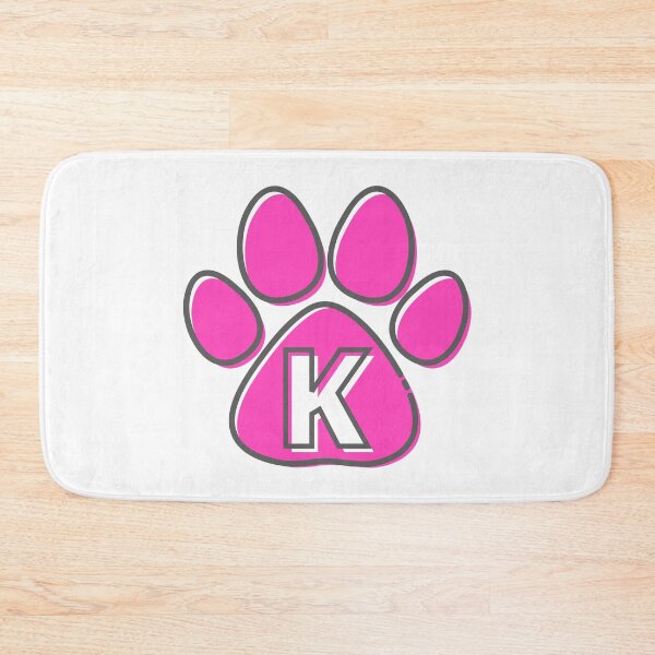 Item preview, Pink Paw Monogram K designed and sold by Coffee Lifestyle.